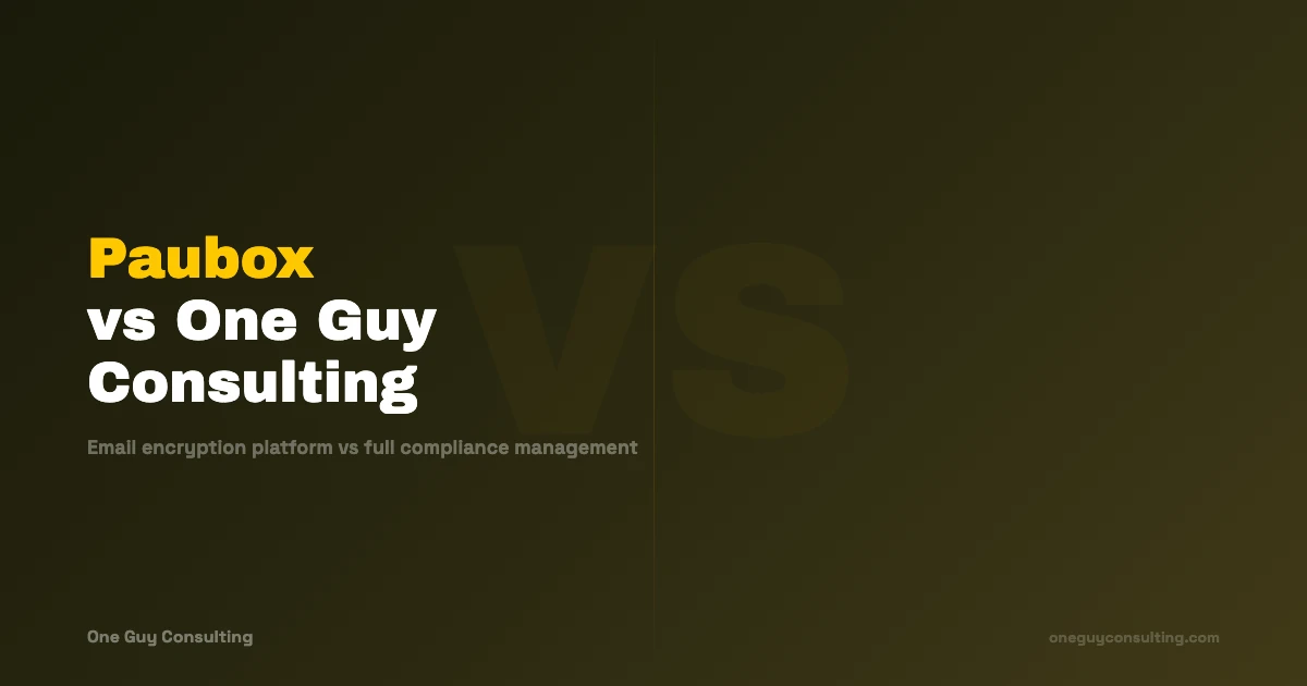 Paubox vs One Guy Consulting Comparison