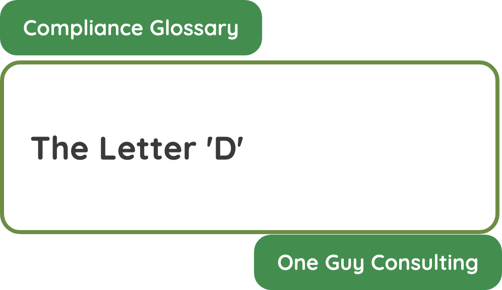 Letter D